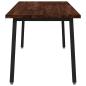Preview: Quadratischer Esstisch 160 x 70 x 75 cm Massivholz Akazie
