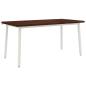 Preview: Quadratischer Esstisch 160 x 70 x 75 cm Massivholz Akazie