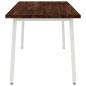 Preview: Quadratischer Esstisch 160 x 70 x 75 cm Massivholz Akazie