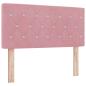 Preview: Boxspringbett mit Matratze mit Kopfteil Rosa 90 x 200 cm Samt