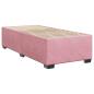 Preview: Boxspringbett mit Matratze mit Kopfteil Rosa 90 x 200 cm Samt