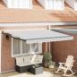 Preview: ARDEBO.de - Ausziehbarer Sonnenschirmrahmen Anthrazit 350 x 250 cm