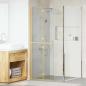 Preview: ARDEBO.de - Walk-In Duschwand Gold 70 x 6,5 x 190 cm