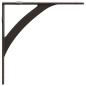 Preview: Wandregalhalterungen 12 stk. Antikbraun 10 x 10 x 3 cm Stahl