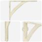 Preview: Wandregalhalterungen 2 stk. Antik Weiß 14,5 x 14,5 x 3,5 cm