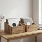 Preview: ARDEBO.de - LP Plattenbox 2 stk. Artisan-Eiche 23 x 33 x 16 cm