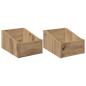 Preview: LP Plattenbox 2 stk. Artisan-Eiche 23 x 33 x 16 cm