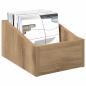 Preview: LP Plattenbox 2 stk. Artisan-Eiche 23 x 33 x 16 cm
