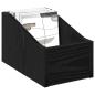 Preview: LP Plattenbox 2 stk. Schwarz Eichen-Optik 18 x 32 x 18 cm