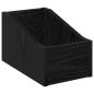 Preview: LP Plattenbox 2 stk. Schwarz Eichen-Optik 18 x 32 x 18 cm