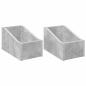 Preview: LP Plattenbox 2 stk. Betongrau 18 x 32 x 18 cm Holzwerkstoff