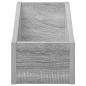 Preview: LP Plattenbox 2 stk. Sonoma-Grau 18 x 32 x 18 cm Holzwerkstoff
