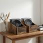Preview: ARDEBO.de - LP Plattenbox 2 stk. Altholz 18 x 32 x 18 cm Holzwerkstoff