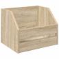 Preview: Vinyl Album Box Sonoma-Eiche 38 x 30 x 29 cm Holzwerkstoff