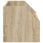 Preview: Vinyl Album Box Sonoma-Eiche 38 x 30 x 29 cm Holzwerkstoff