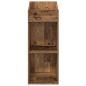 Preview: Schallplattenschrank Altholz 36 x 36 x 95,5 cm Holzwerkstoff