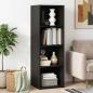 Preview: ARDEBO.de - Highboard Schwarz Eichen-Optik 40 x 41 x 124 cm Holzwerkstoff