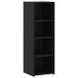 Preview: Highboard Schwarz Eichen-Optik 40 x 41 x 124 cm Holzwerkstoff