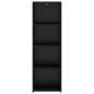 Preview: Highboard Schwarz Eichen-Optik 40 x 41 x 124 cm Holzwerkstoff