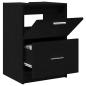 Preview: Badezimmerschrank Schwarz Eichen-Optik 40 x 37 x 59 cm