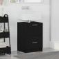 Preview: Badezimmerschrank Schwarz Eichen-Optik 40 x 37 x 59 cm