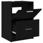 Preview: Badezimmerschrank Schwarz Eichen-Optik 40 x 37 x 59 cm