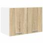Preview: Hängeschrank Sonoma-Eiche und Weiß 60 x 31 x 40 cm