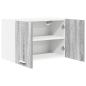 Preview: Hängeschrank Grau Sonoma und Weiß 60 x 31 x 40 cm Holzwerkstoff