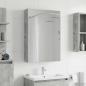 Preview: ARDEBO.de - Badezimmerspiegelschrank Beton Grau 40 x 10,5 x 60,5 cm