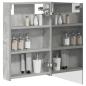 Preview: Badezimmerspiegelschrank Beton Grau 40 x 10,5 x 60,5 cm