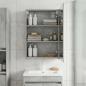 Preview: Badezimmerspiegelschrank Beton Grau 40 x 10,5 x 60,5 cm