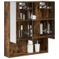 Preview: Badezimmerspiegelschrank Räuchereiche 60 x 14,5 x 70 cm