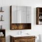 Preview: Badezimmerspiegelschrank Räuchereiche 60 x 14,5 x 70 cm