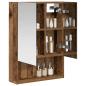 Preview: Badezimmerspiegelschrank Altholz 50 x 14,5 x 70 cm