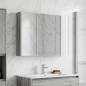 Preview: ARDEBO.de - Badezimmerspiegelschrank Graues Sonoma 103,5 x 15,5 x 70 cm