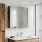 Preview: ARDEBO.de - Badezimmerspiegelschrank Altholz 103,5 x 15,5 x 70 cm