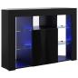 Preview: Eck-LED-TV-Schrank 100x40x68cm Schwarz Holzwerkstoff