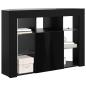 Preview: Eck-LED-TV-Schrank 100x40x68cm Schwarz Holzwerkstoff
