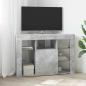 Preview: ARDEBO.de - Eck-LED-TV-Schrank 100x40x68cm Beton Grau Holzwerkstoff