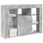 Preview: Eck-LED-TV-Schrank 100x40x68cm Beton Grau Holzwerkstoff
