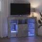 Preview: Eck-LED-TV-Schrank 100x40x68cm Beton Grau Holzwerkstoff