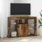 Preview: ARDEBO.de - Eck-LED-TV-Schrank 100x40x68cm Geräucherte Eiche Holzwerkstoff