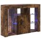 Preview: Eck-LED-TV-Schrank 100x40x68cm Geräucherte Eiche Holzwerkstoff