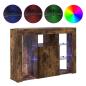 Preview: Eck-LED-TV-Schrank 100x40x68cm Geräucherte Eiche Holzwerkstoff