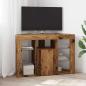 Preview: ARDEBO.de - Eck-LED-TV-Schrank 100x40x68cm Altholz Holzwerkstoff