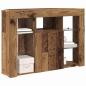 Preview: Eck-LED-TV-Schrank 100x40x68cm Altholz Holzwerkstoff
