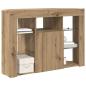 Preview: Eck-LED-TV-Schrank 100x40x68cm Artisan-Eiche Holzwerkstoff