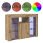 Preview: Eck-LED-TV-Schrank 100x40x68cm Artisan-Eiche Holzwerkstoff