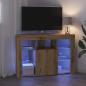 Preview: Eck-LED-TV-Schrank 100x40x68cm Artisan-Eiche Holzwerkstoff
