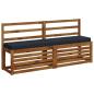 Preview: 2-teilige Bankkissen VUGHT 2 stk. 100 % Polyester Dunkelblau